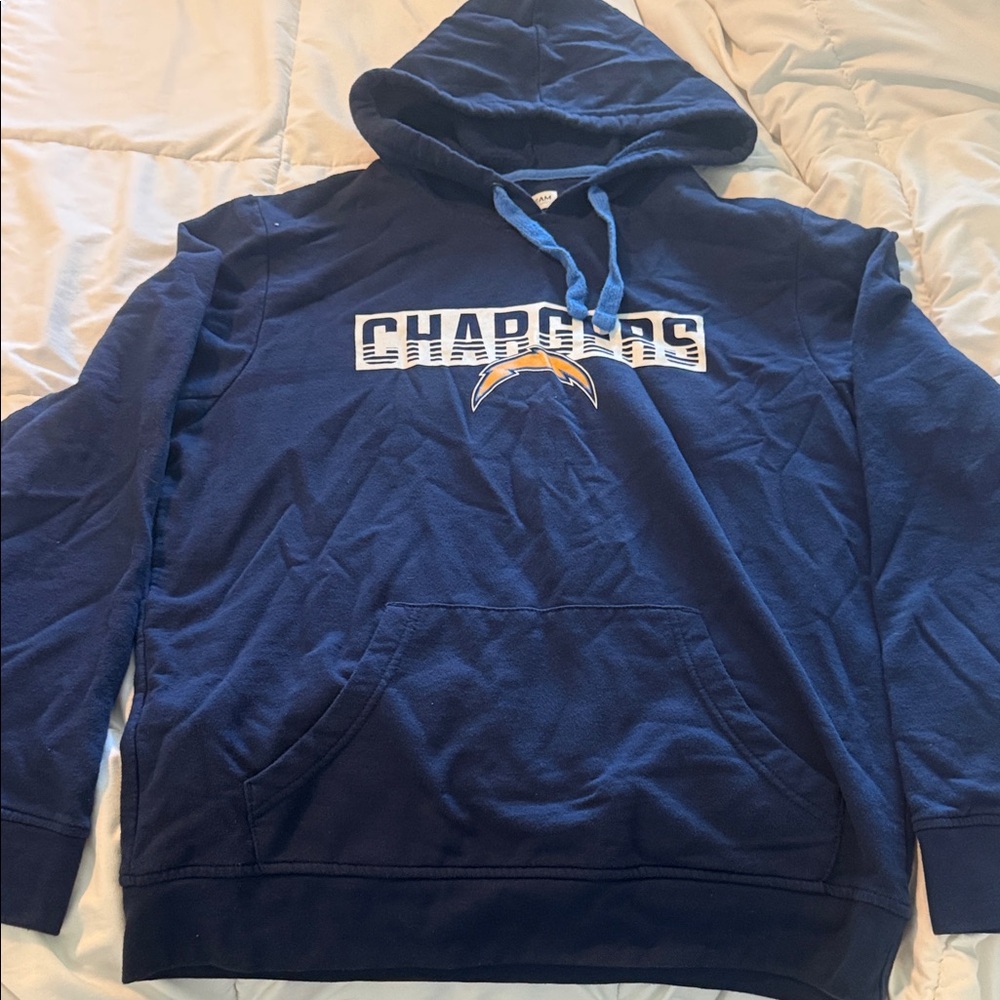 NFL Navy Chargers Hoodie with Gold Logo